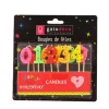 Cerf Dellier Bougies chiffres sur piques assorties