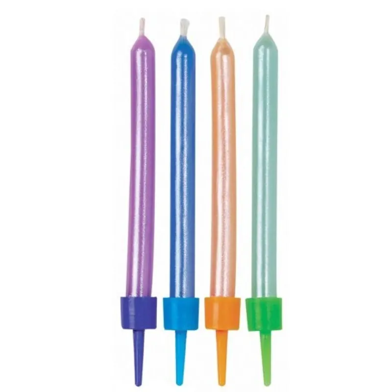 Cerf Dellier Bougies nacrées pastelles Wilton (x 10)