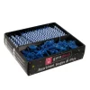 Cerf Dellier Bougies torsadées 6 cm et bobèches bleues (par 125)