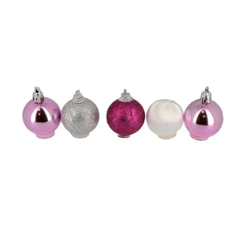 Cerf Dellier Boules de Noël sur pique assorties (x5)
