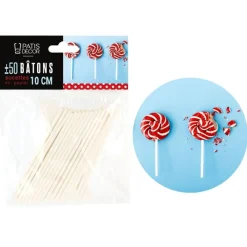 Cerf Dellier Bâtons de sucettes Patisdécor 10 cm (± 50)