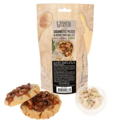 Cerf Dellier Cacahuètes pelées blanchies non grillées non salées 300 g