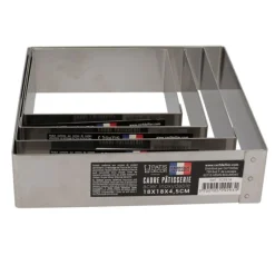 Cerf Dellier Cadre à mousse inox H 4,5 cm 16 x 16 cm