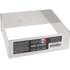 Cerf Dellier Cadre à mousse inox H 4,5 cm 14 x 14 cm