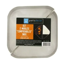 Cerf Dellier Cadre à patisserie modulable Twin 16 cm