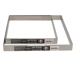Cerf Dellier Cadre à pâtisserie inox H 2 cm - 16 x 16 cm