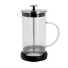 Cerf Dellier Cafetière à piston en verre couvercle noir - 1000 ml