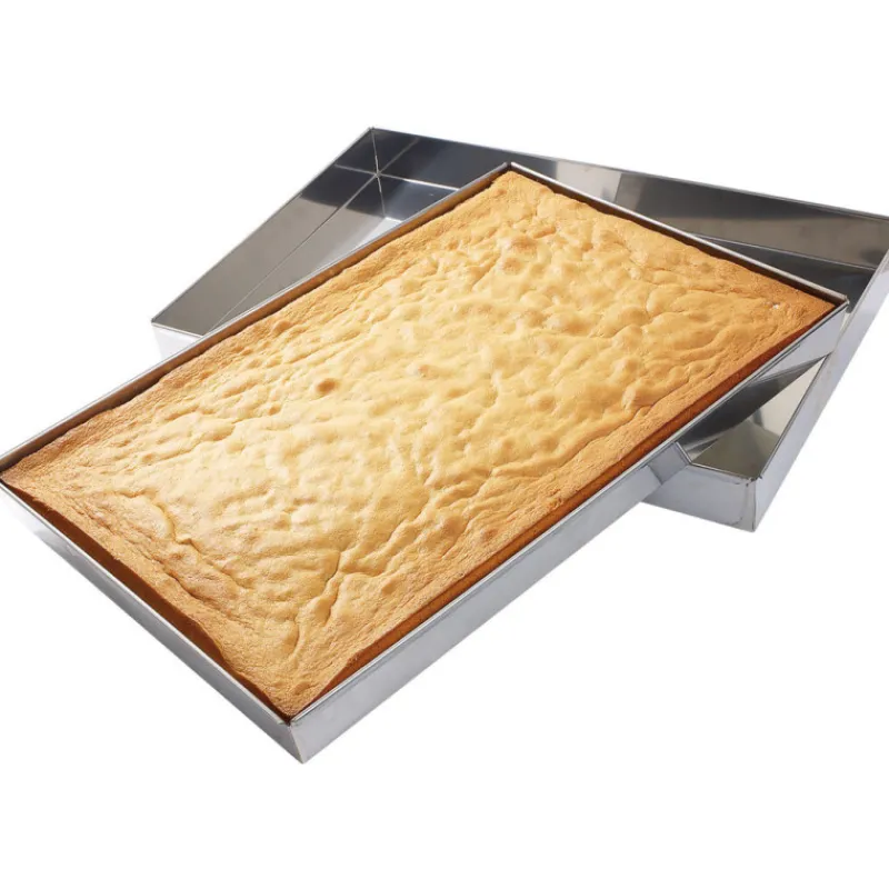 Cerf Dellier Caisse à génoise inox droite 59x39x6 cm