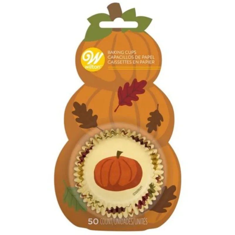Cerf Dellier Caissette cupcake Halloween Citrouille Wilton (x50)
