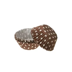 Cerf Dellier Caissettes cupcake chocolat à pois (x60)