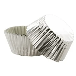 Cerf Dellier Caissettes cupcakes argentées (x50)
