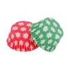 Cerf Dellier Caissettes cupcakes de cuisson "christmas green/red" (x16)
