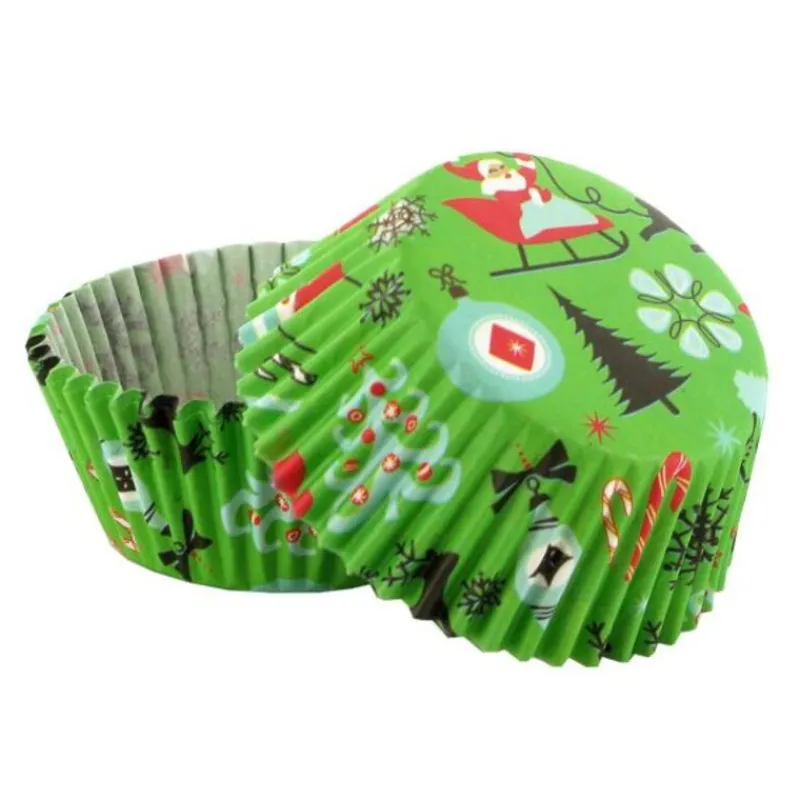 Cerf Dellier Caissettes cupcakes "Christmas" (x50)