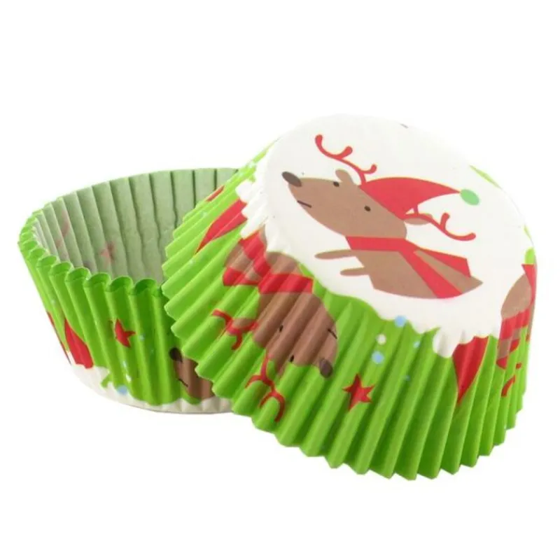 Cerf Dellier Caissettes cupcakes "Renne de Noël" (x50)