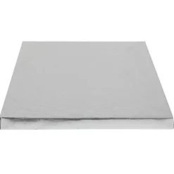 Cerf Dellier Cake drum carré argent 45 x 45 cm