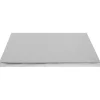 Cerf Dellier Cake drum rectangle argent 20 x 30 cm