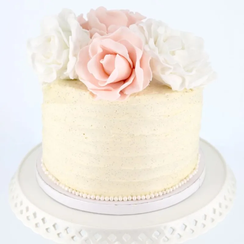 Cerf Dellier Cake Drum Rond Blanc Ø 25 cm