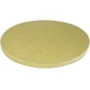 Cerf Dellier Cake Drum Rond Or Ø 17 cm