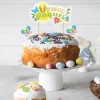 Cerf Dellier Cake topper assortis "Joyeuses Pâques"