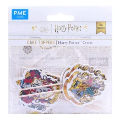 Cerf Dellier Cake topper blasons maisons Harry Potter (x6)