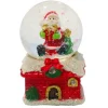 Cerf Dellier Cake Topper Boule à neige Père Noël