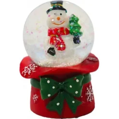Cerf Dellier Cake Topper Boule à neige Bonhomme de neige