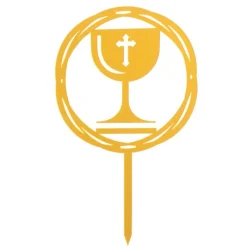 Cerf Dellier Cake topper Calice de communion