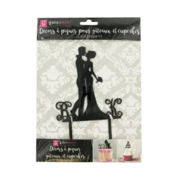 Cerf Dellier Cake Topper Couple enlacé