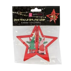 Cerf Dellier Cake Topper Etoile de Noël