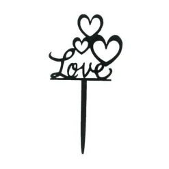 Cerf Dellier Cake Topper Love