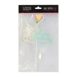 Cerf Dellier Cake topper éléphant anniversaire