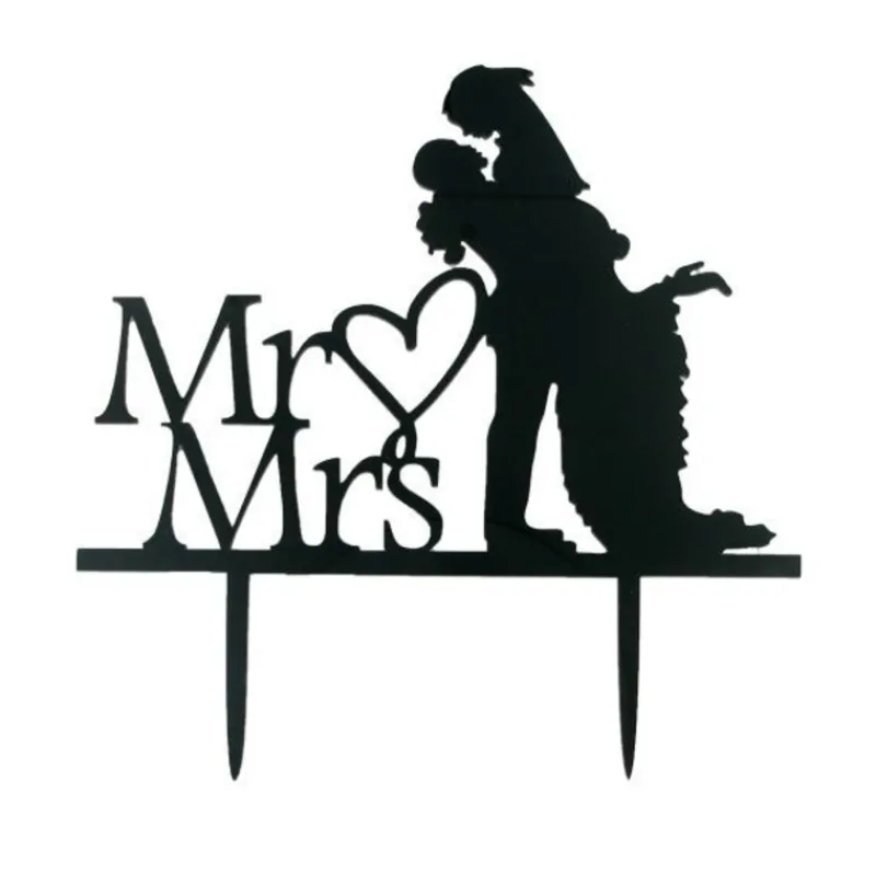 Cerf Dellier Cake Topper Mr & Mrs Bonheur