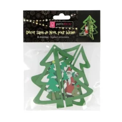 Cerf Dellier Cake Topper Sapin de Noël