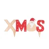 Cerf Dellier Cake topper XMAS