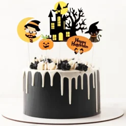 Cerf Dellier Cake toppers assortis thème Halloween 2 (x5)