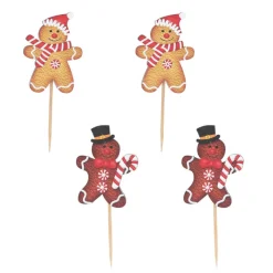 Cerf Dellier Cake toppers bonhommes en pain d'épices