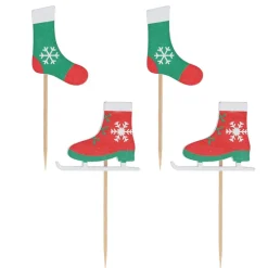 Cerf Dellier Cake toppers chaussettes et patins à glace