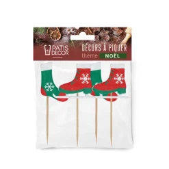Cerf Dellier Cake toppers chaussettes et patins à glace