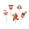 Cerf Dellier Cake toppers de Noël assortis thème 4 (x10)