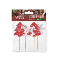 Cerf Dellier Cake toppers mix de Noël 3