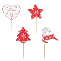 Cerf Dellier Cake toppers mix de Noël 2