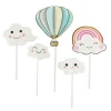 Cerf Dellier Cake toppers nuages et montgolfière