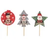 Cerf Dellier Cake toppers sujets de Noël