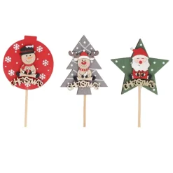 Cerf Dellier Cake toppers sujets de Noël