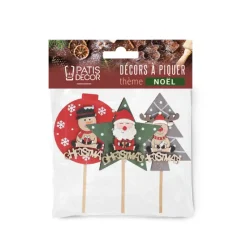 Cerf Dellier Cake toppers sujets de Noël