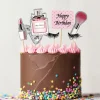 Cerf Dellier Cakes toppers Anniversaire maquillages (x7)