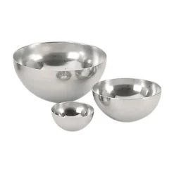 Cerf Dellier Calotte demi-sphère inox H 6,7 cm Ø 14 cm De Buyer