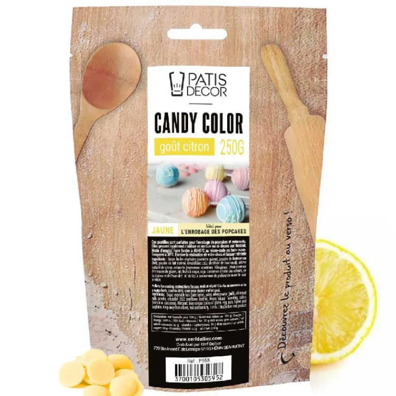 Cerf Dellier Candy Color jaunes goût Citron 250 g