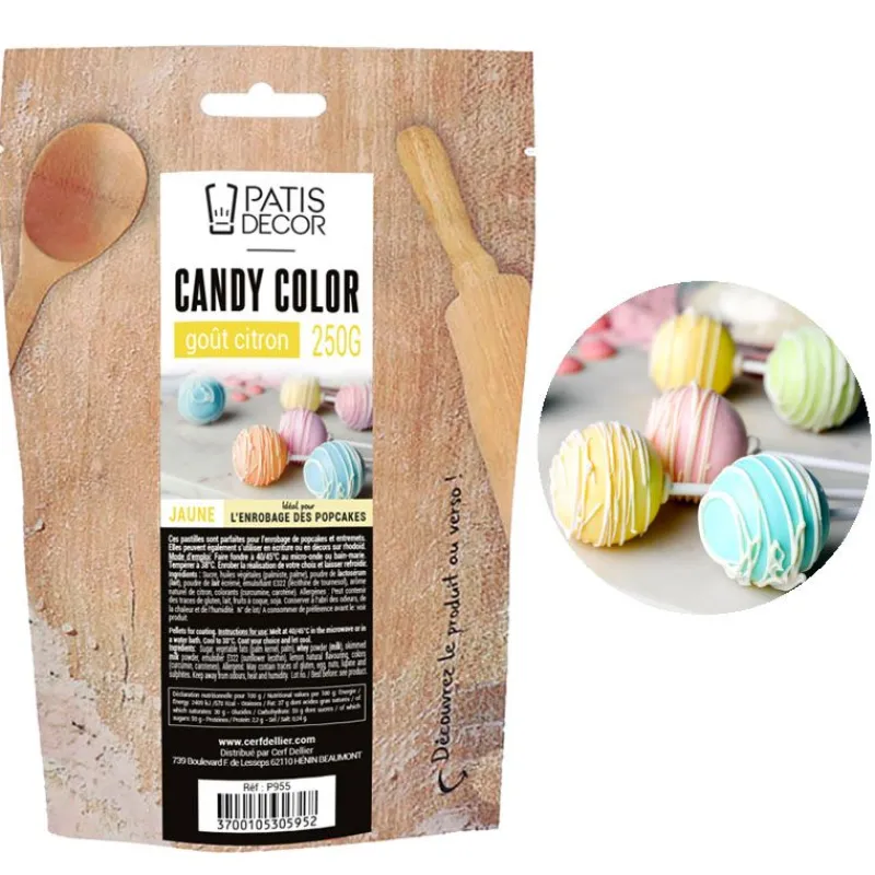 Cerf Dellier Candy Color jaunes goût Citron 250 g