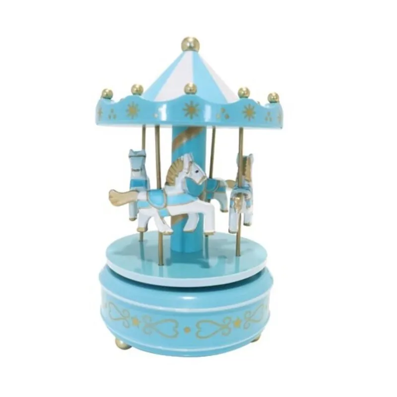 Cerf Dellier Carrousel musical bleu